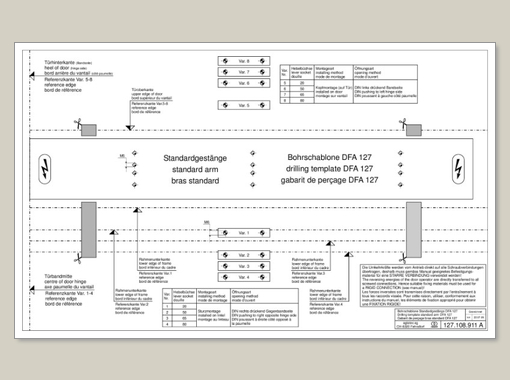 record DFA 127 – Gabarit template