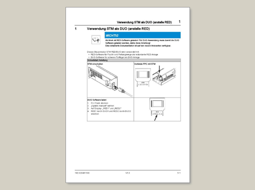 record system 20 – Instructions rapides