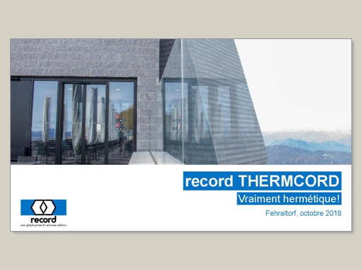 record THERMCORD – Présentation 