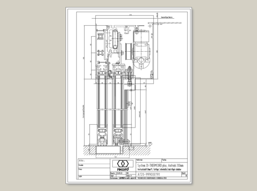 System 20 THERMCORD+ mit Seitenteil(en)