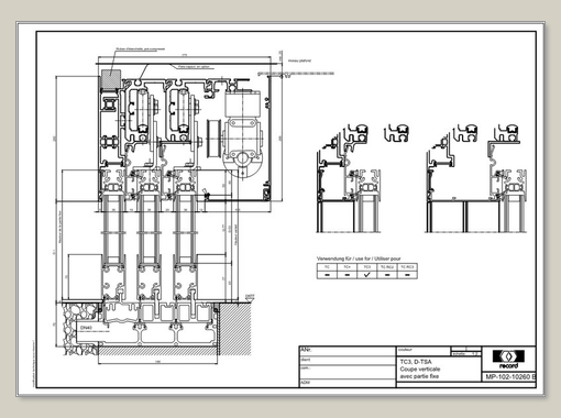 THERMCORD3, D-TSA, voupe verticale avec partie fixe