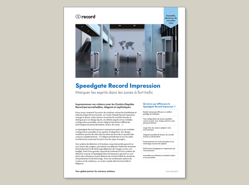 Speedgate Record Impression