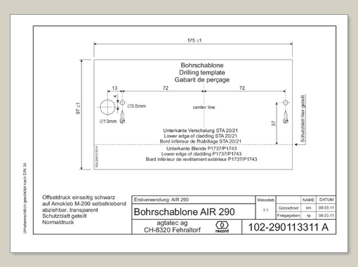 record AIR 290 AC / record AIS 290 AC