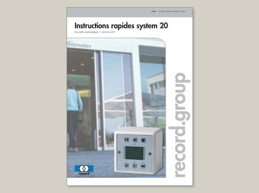 record system 20 – Instructions rapides